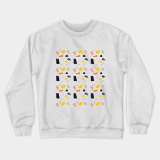 Mid Century Abstract Squiggle Pops Crewneck Sweatshirt